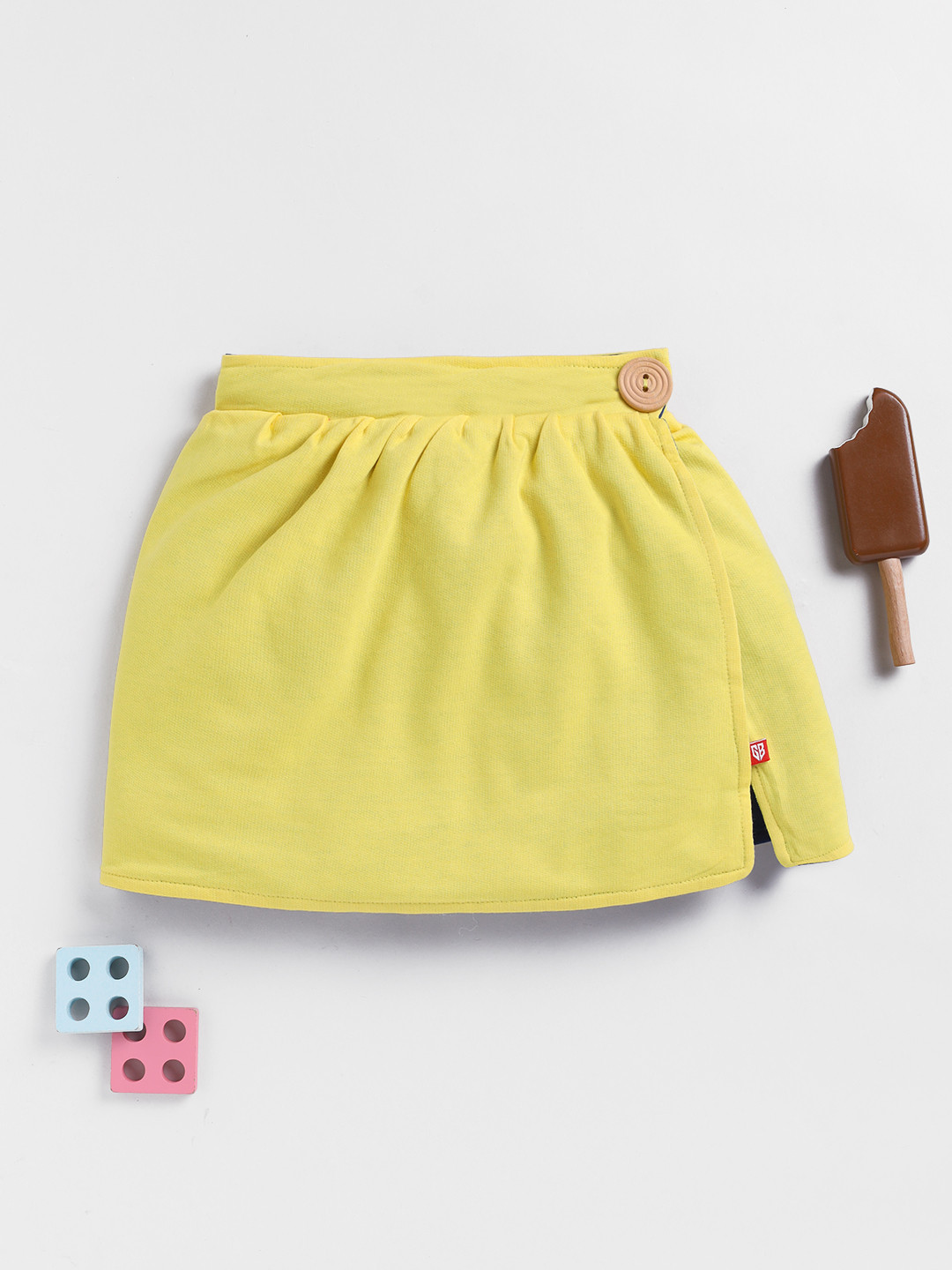 Here&Now X Game Begins Girls Solid Wrap Skirt