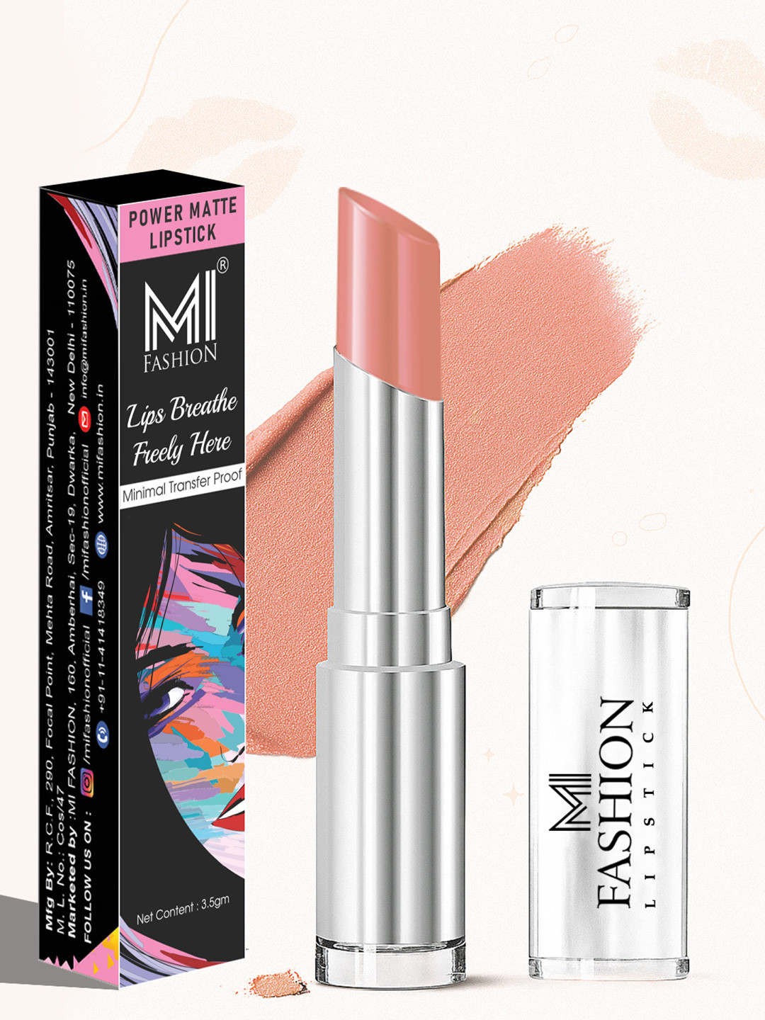 Mi Fashion Bold Matte Lipstick Duo Of 2 High Pigment Smudge Proof Lipstick Combo