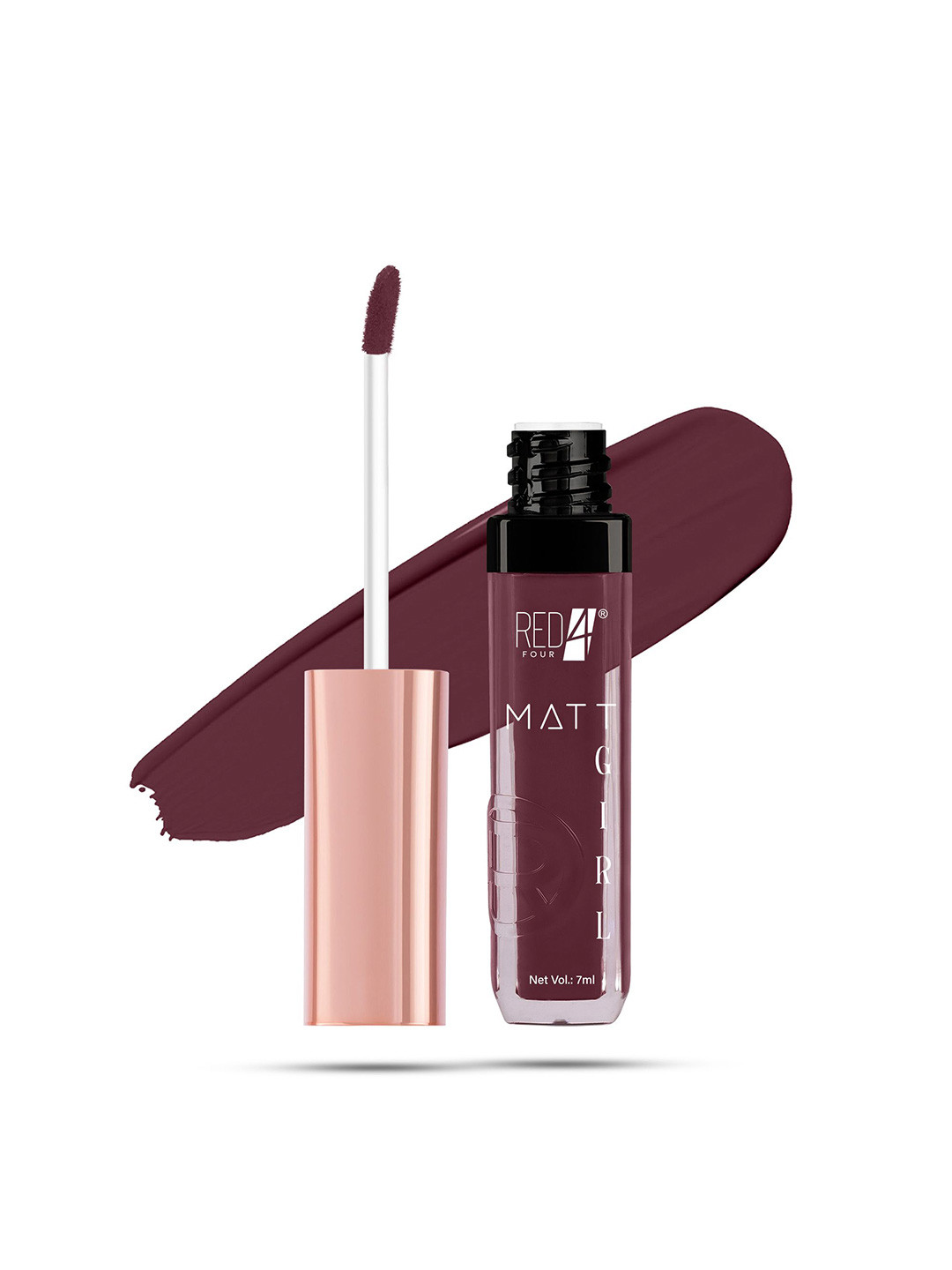 RED 4 Matt Girl Long Lasting Liquid Lipstick - 7 ml - Shade - 212