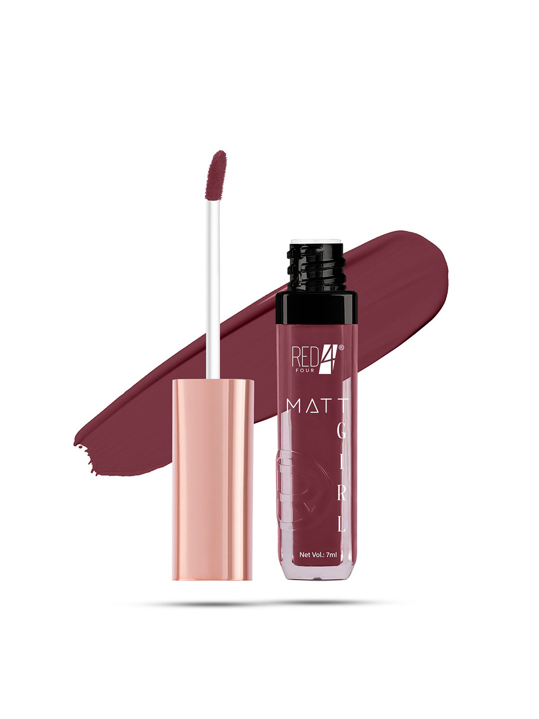RED 4 Matt Girl Long Lasting Liquid Lipstick - 7 ml - Shade No - 202