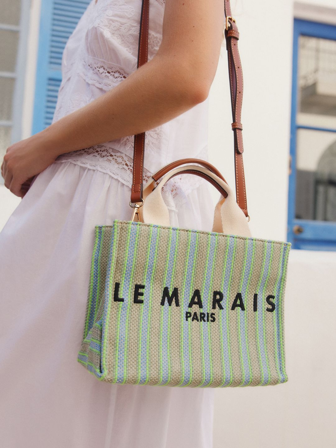 NEXT Striped Handheld Bag