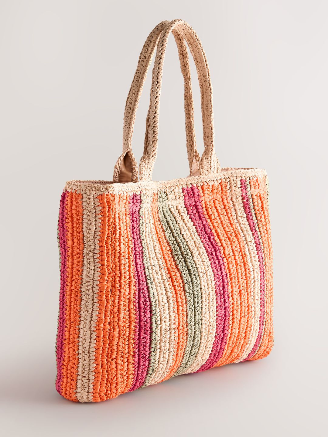 NEXT Striped Weave Tote Bag