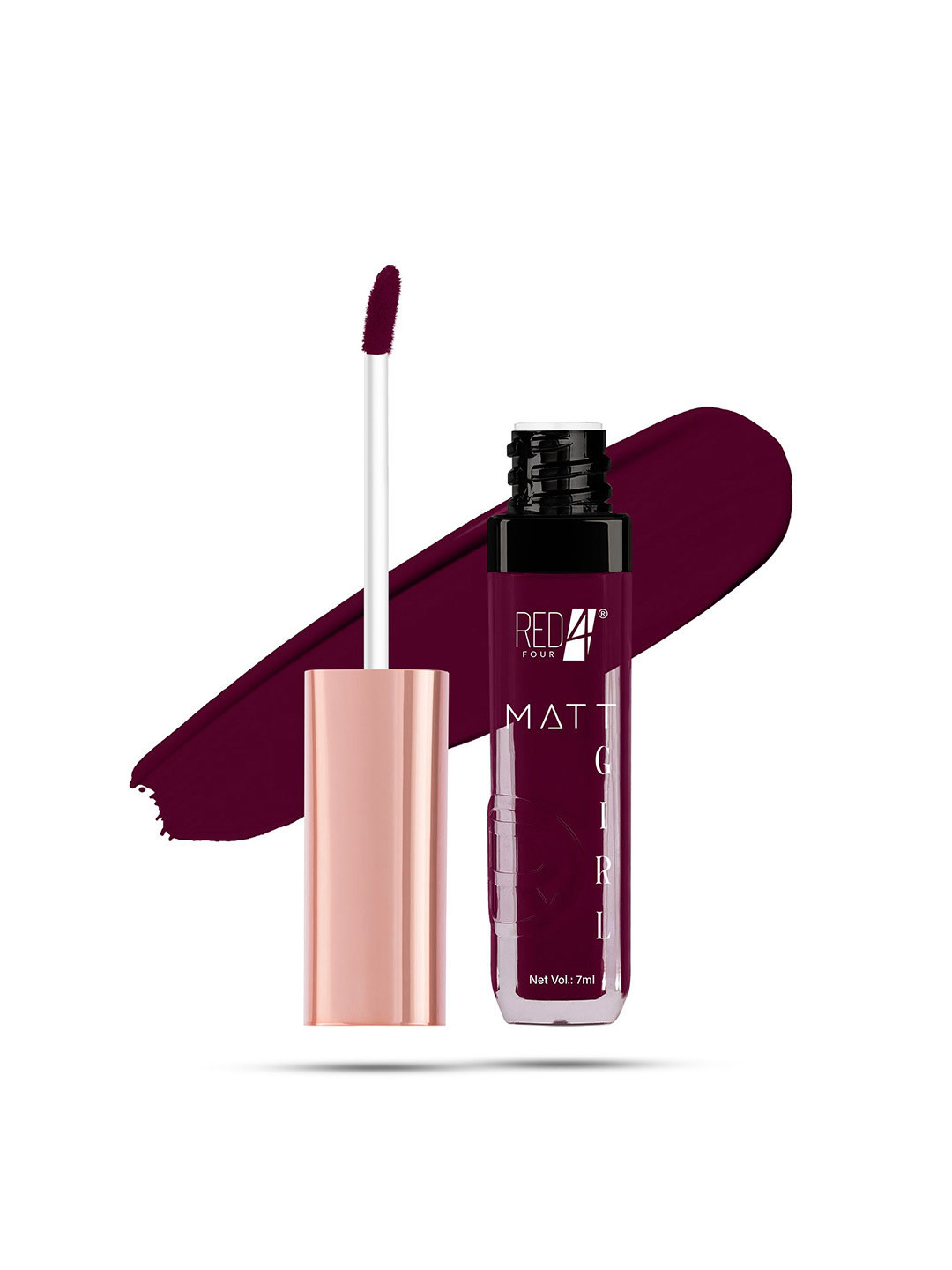 RED 4 Matt Girl Long Lasting Matte Liquid Lipstick - 7 ml - Shade 133