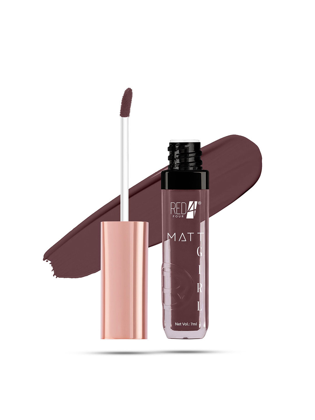 RED 4 Matt Girl Long Lasting Matte Liquid Lipstick - 7 ml - Shade 215