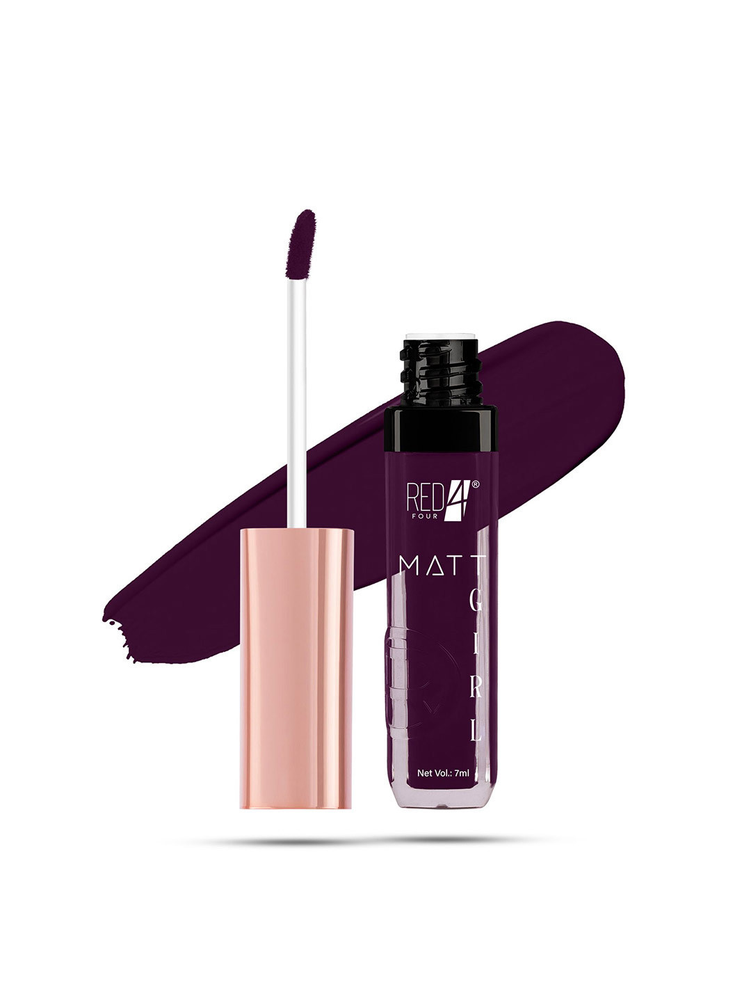 RED 4 Matt Girl Long Lasting Matte Liquid Lipstick - 7 ml - Shade 109