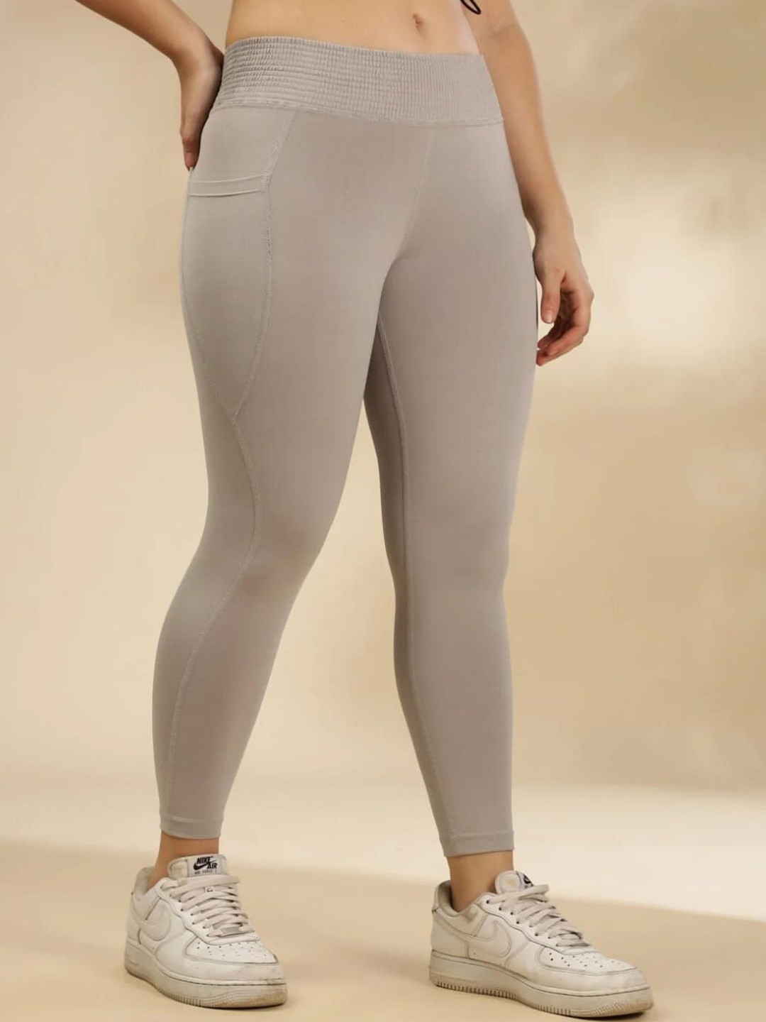 THIRD ELEMENT High Rise Ankle-Length Flared Relaxed-Fit Rapid-Dry Tights