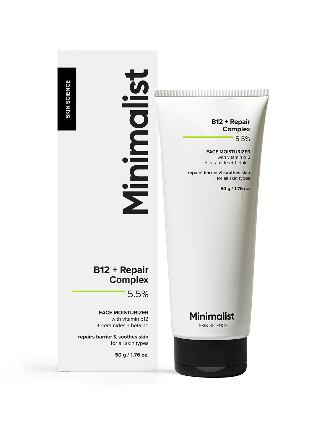 Minimalist Vitamin B12 + Repair Complex 5.5% Face Moisturizer with Ceramides - 50g