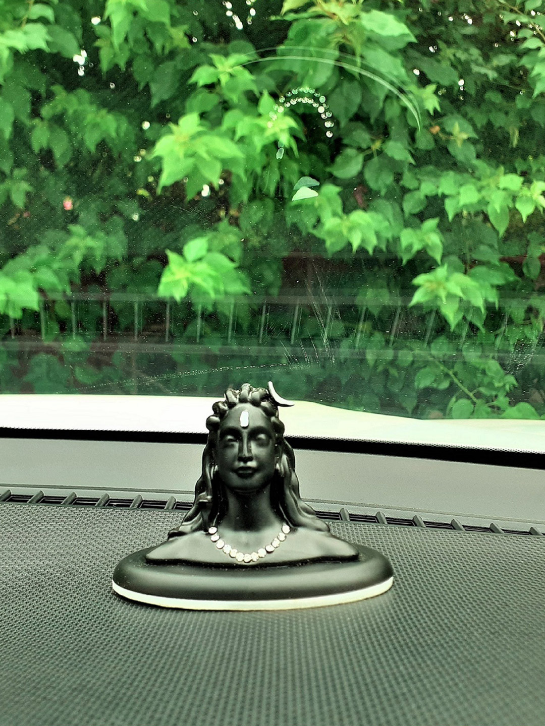 Afterstitch Lord Shiva Black Metal Metallic Prayer Room Small Showpiece -