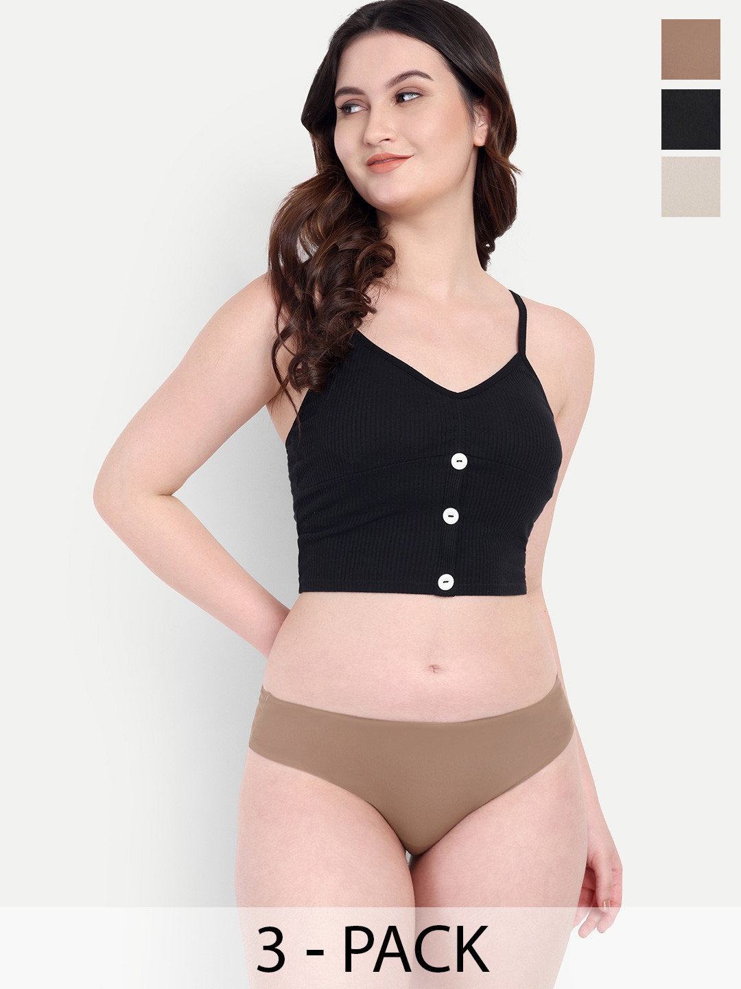 TOM & GEE Pack Of 3 Bikini Briefs 690 PANTY - S