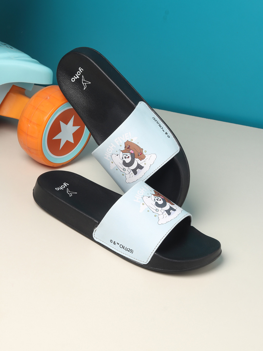 yoho Kids We Bare Bears Printed Sliders