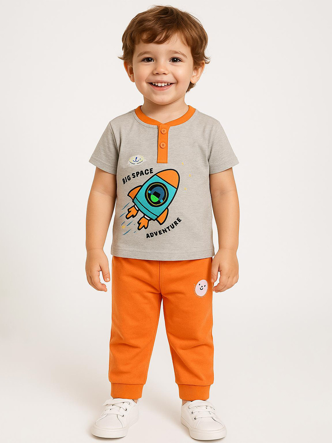 JusCubs Boys Graphic Printed Pure Cotton T-shirt & Shors