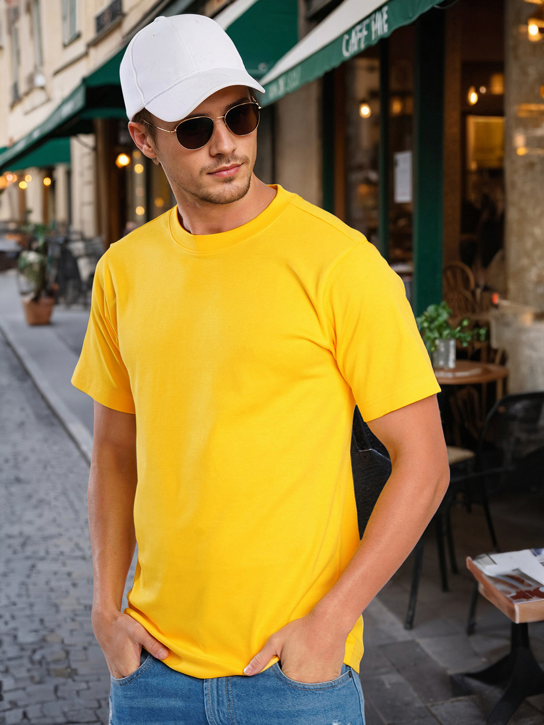 Bene Kleed Men Solid Regular Fit T-shirt