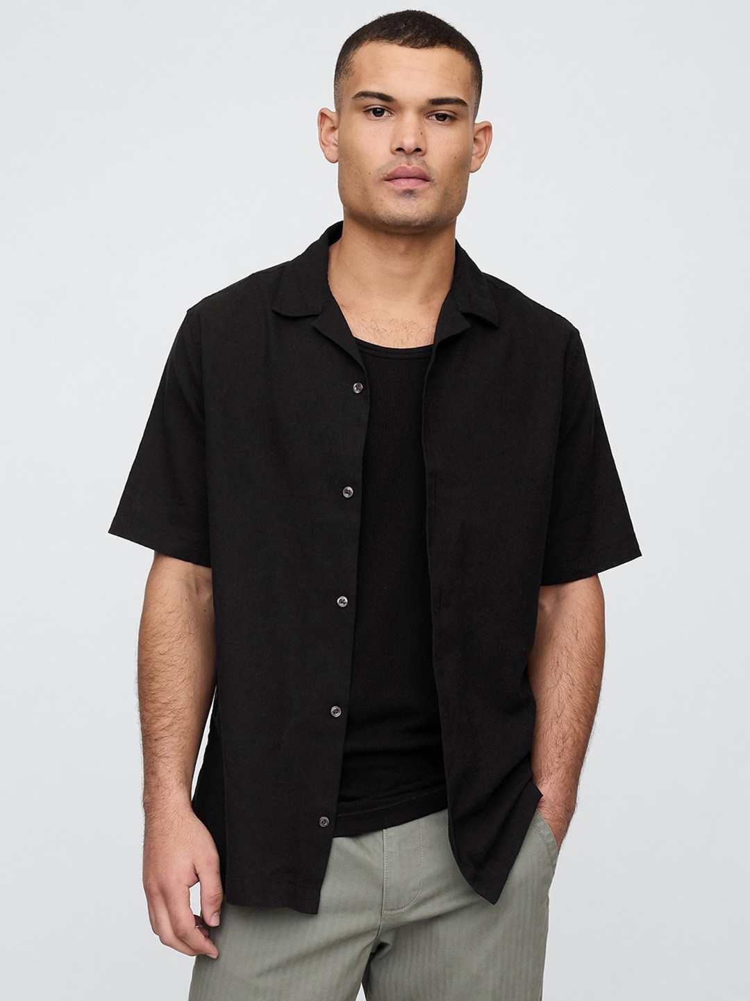 GAP Linen Cotton Relaxed Standard Fit Shirt