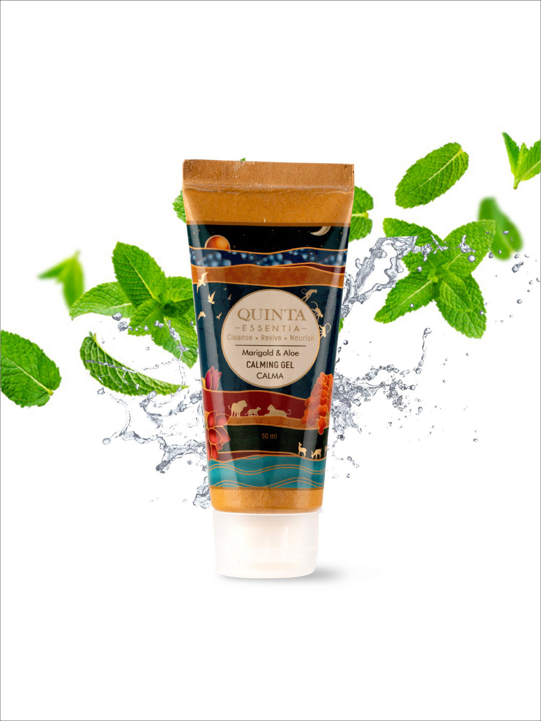 Quinta Essentia Organic Calma Calming Gel With Marigold Aloe Vera - 50 ml