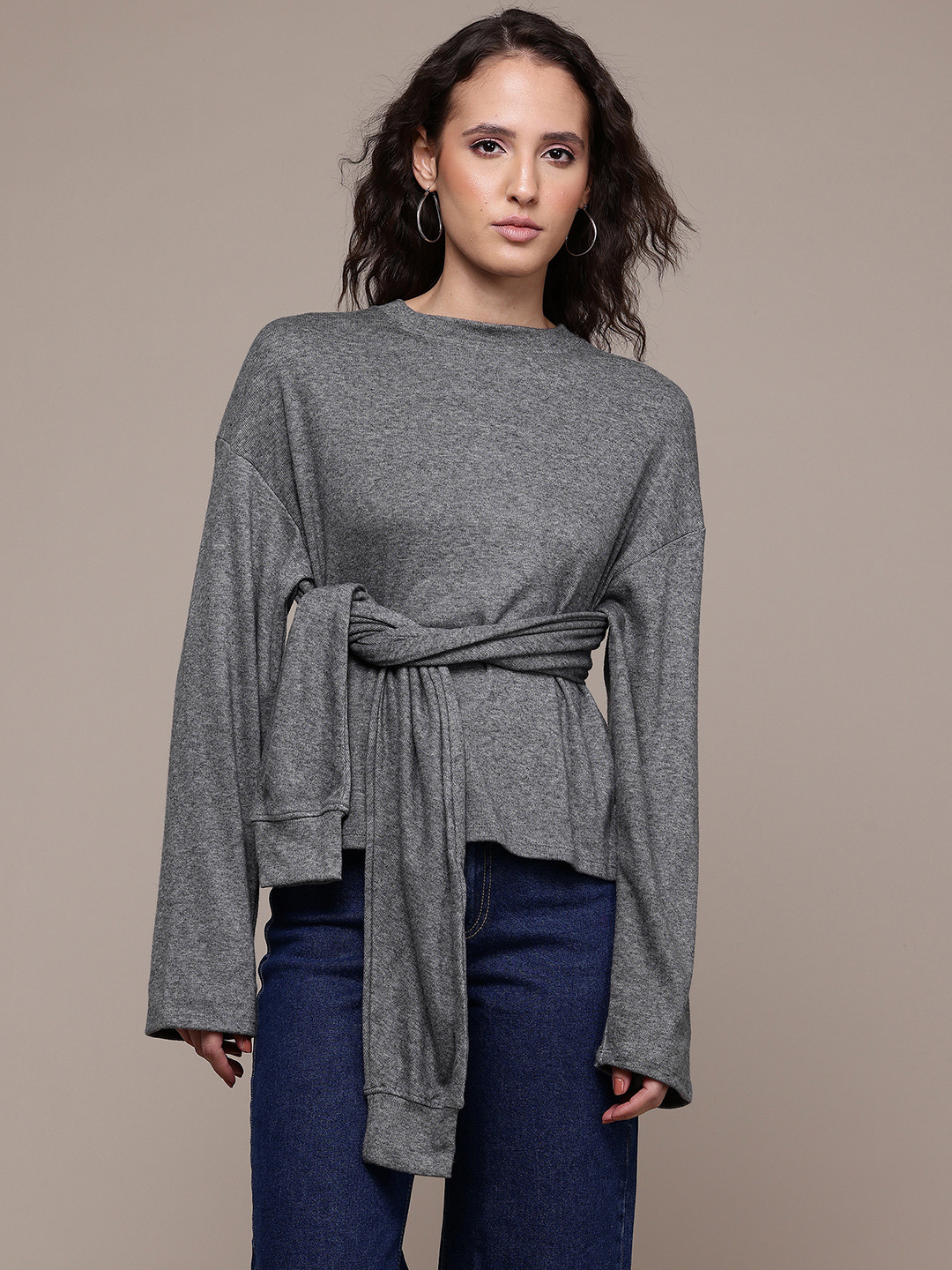 MANGO Decorative Sleeves Sweatshirt
