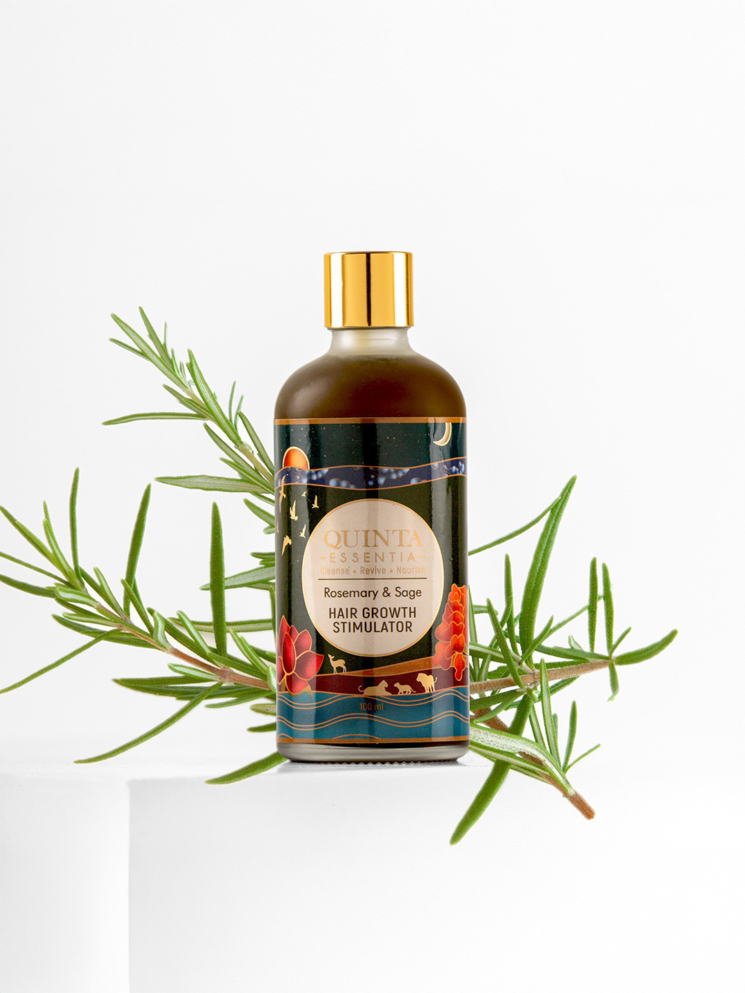 Quinta Essentia Organic Rosemary Hair Growth Stimulator With Castor & Sage Oil - 100 ml