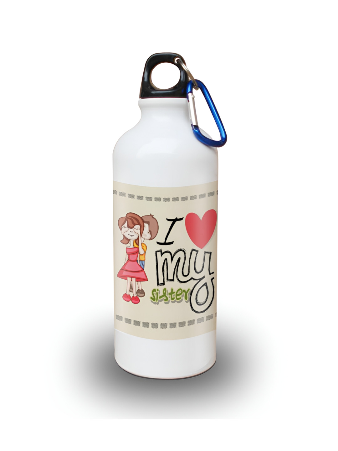 SKYTRENDS Multi Typography Aluminium Carrying Loop Sipper - 600ml