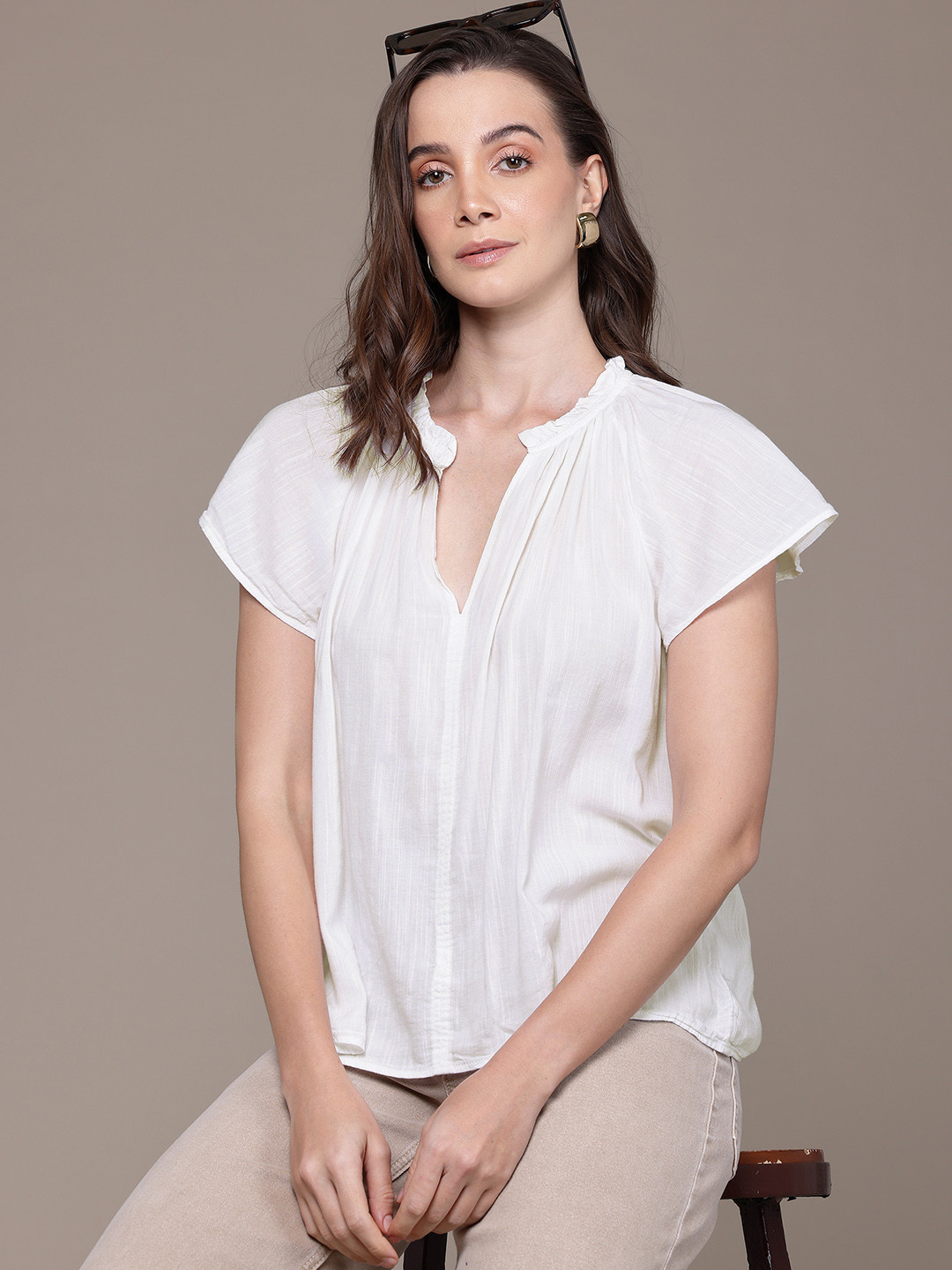 GAP Mandarin Collar Top