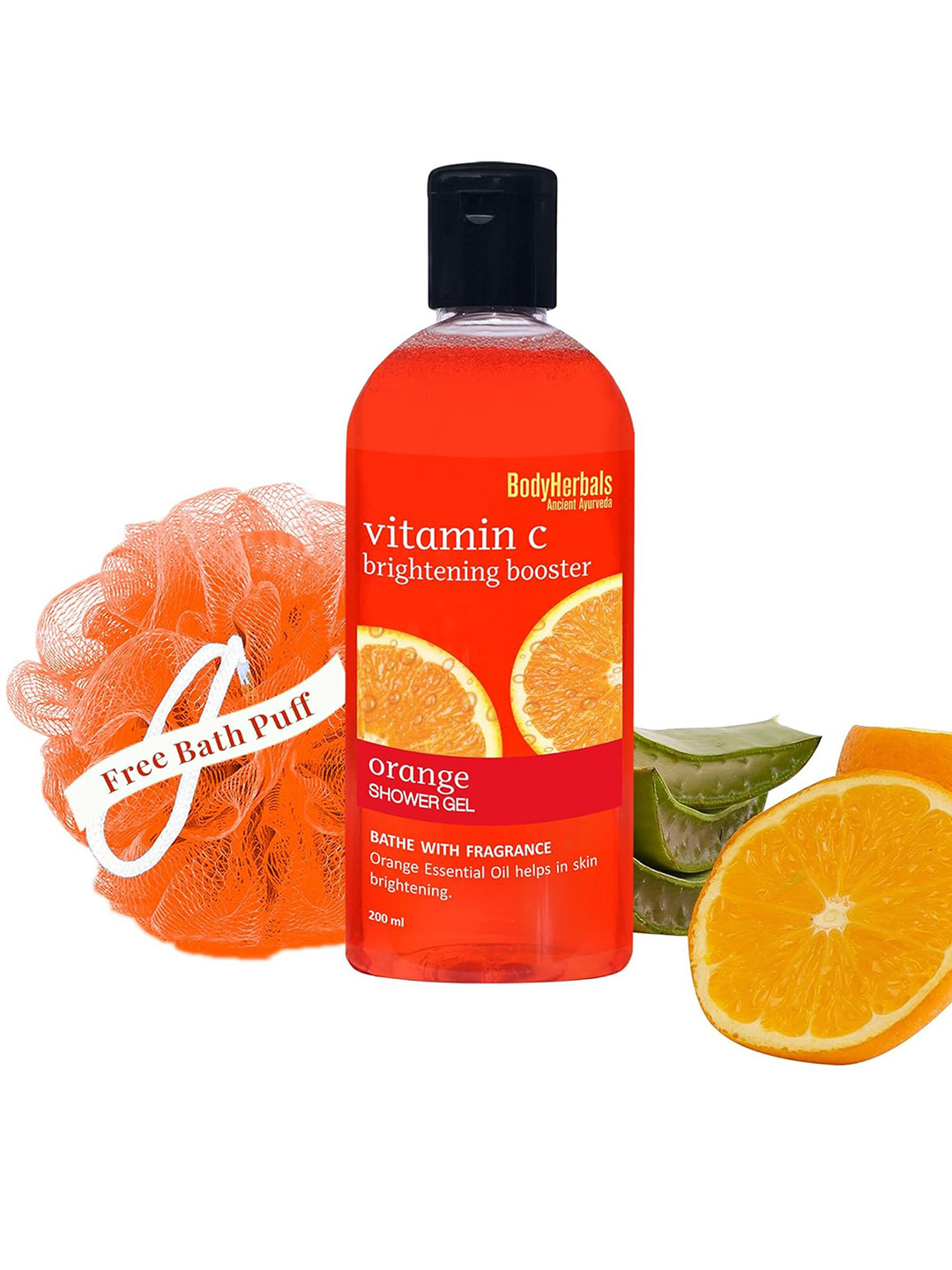 BodyHerbals Orange Shower Gel With Aloevera & Seabuckthorn- 200 ml