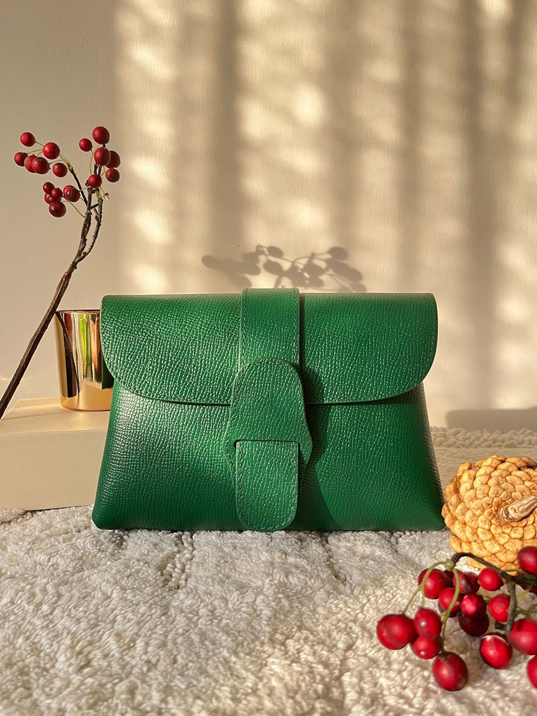 MAI SOLI Textured Genuine Leather Claire Mini Envelope Sling bag