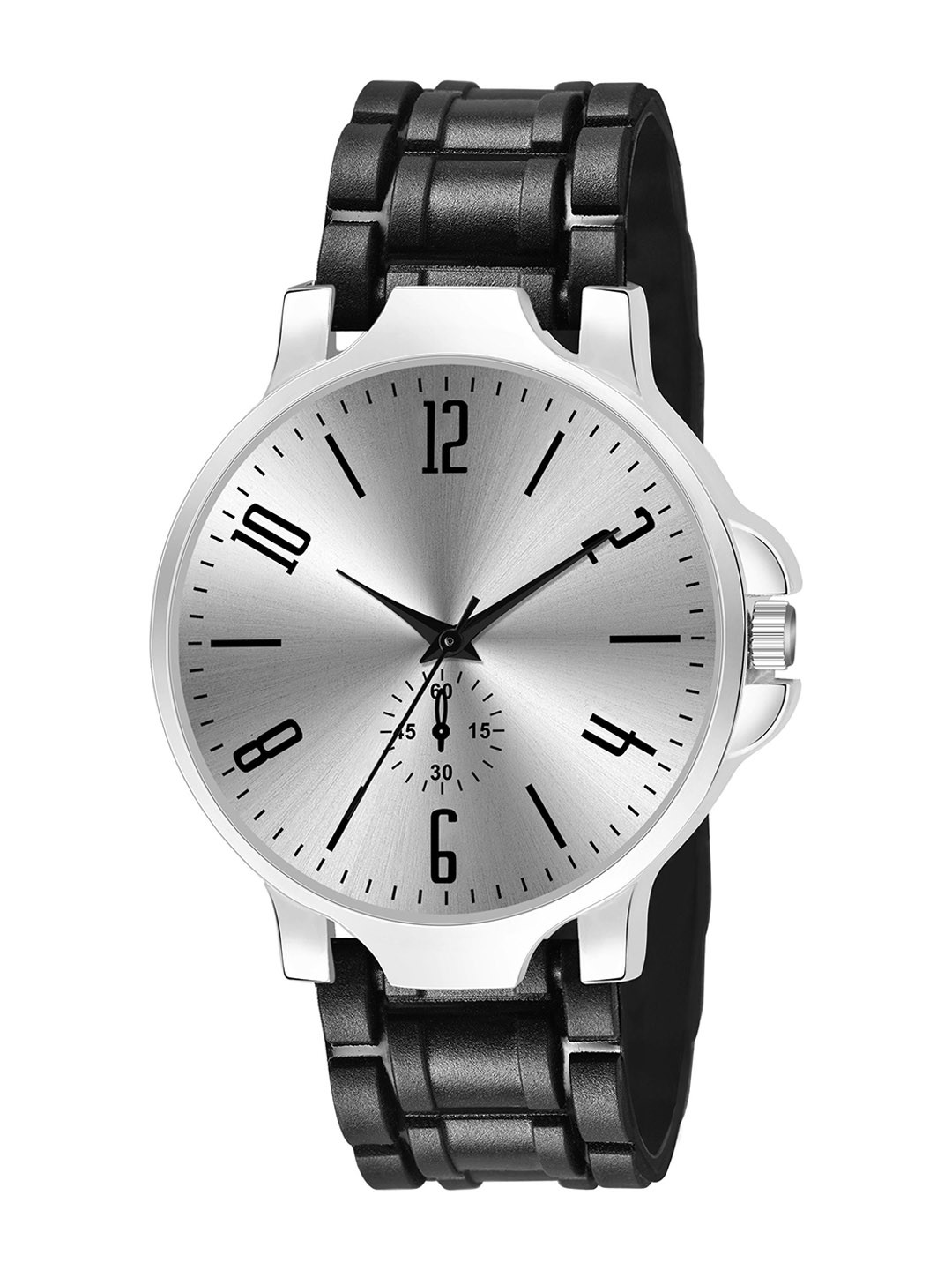 Gopal Shopcart Unisex Bracelet Style Straps Analogue Watch 3KAN-SLVM2-D-801BLK_SH