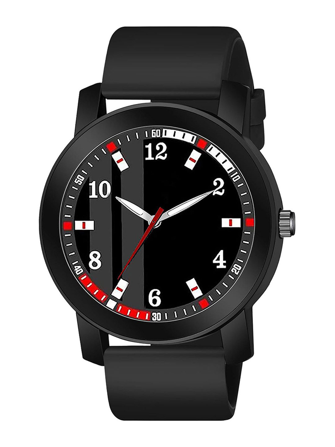 Gopal Shopcart Unisex Printed Dial & Straps Analogue Watch Pado-BLK-PATA-D-804-BLK_SH