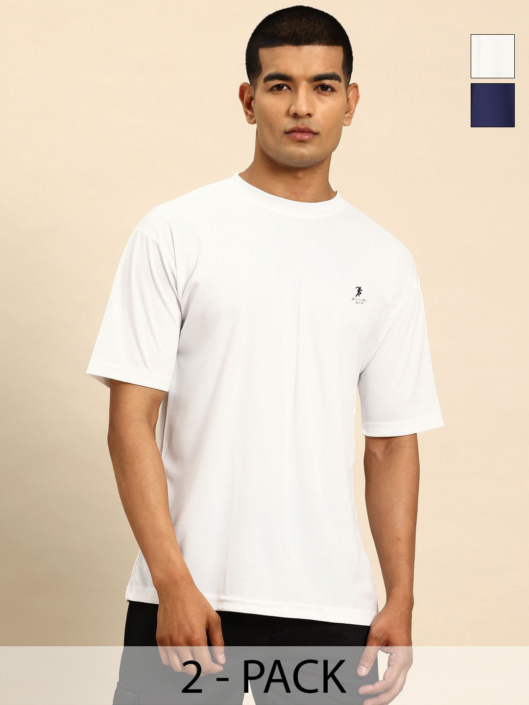 ARMISTO Pack Of 2 Pickleball Oversized  Dri-Fit Sports T-Shirt