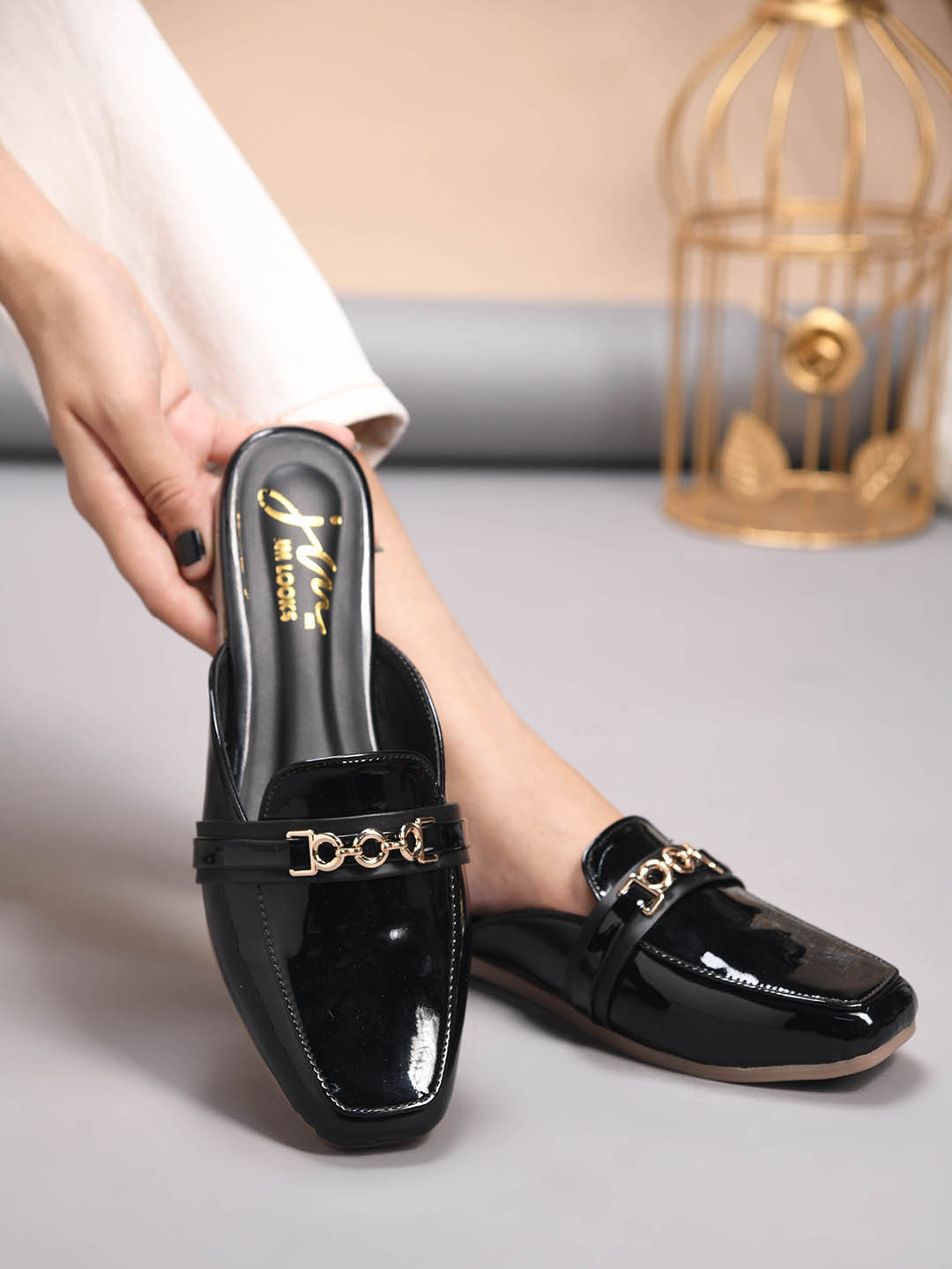 JM Looks Women Stylish Comfortable Platform Mules for Casual & Party Wear