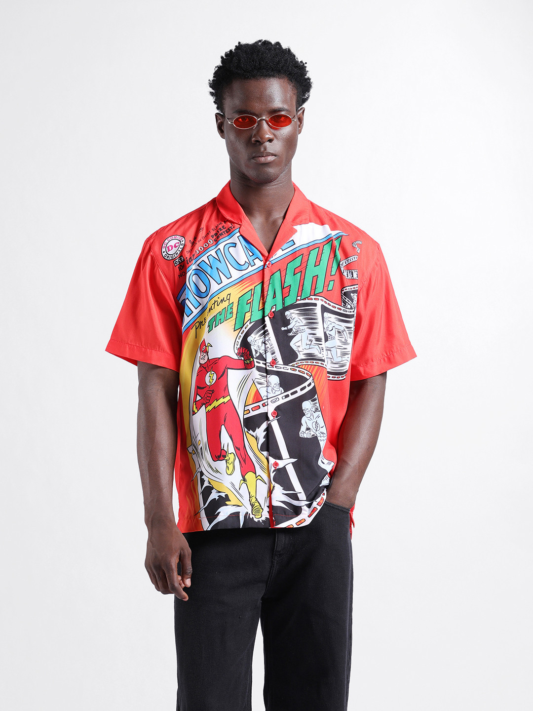 The Indian Garage Co Men Relaxed Fit Flash Printed Street Wear Shirt