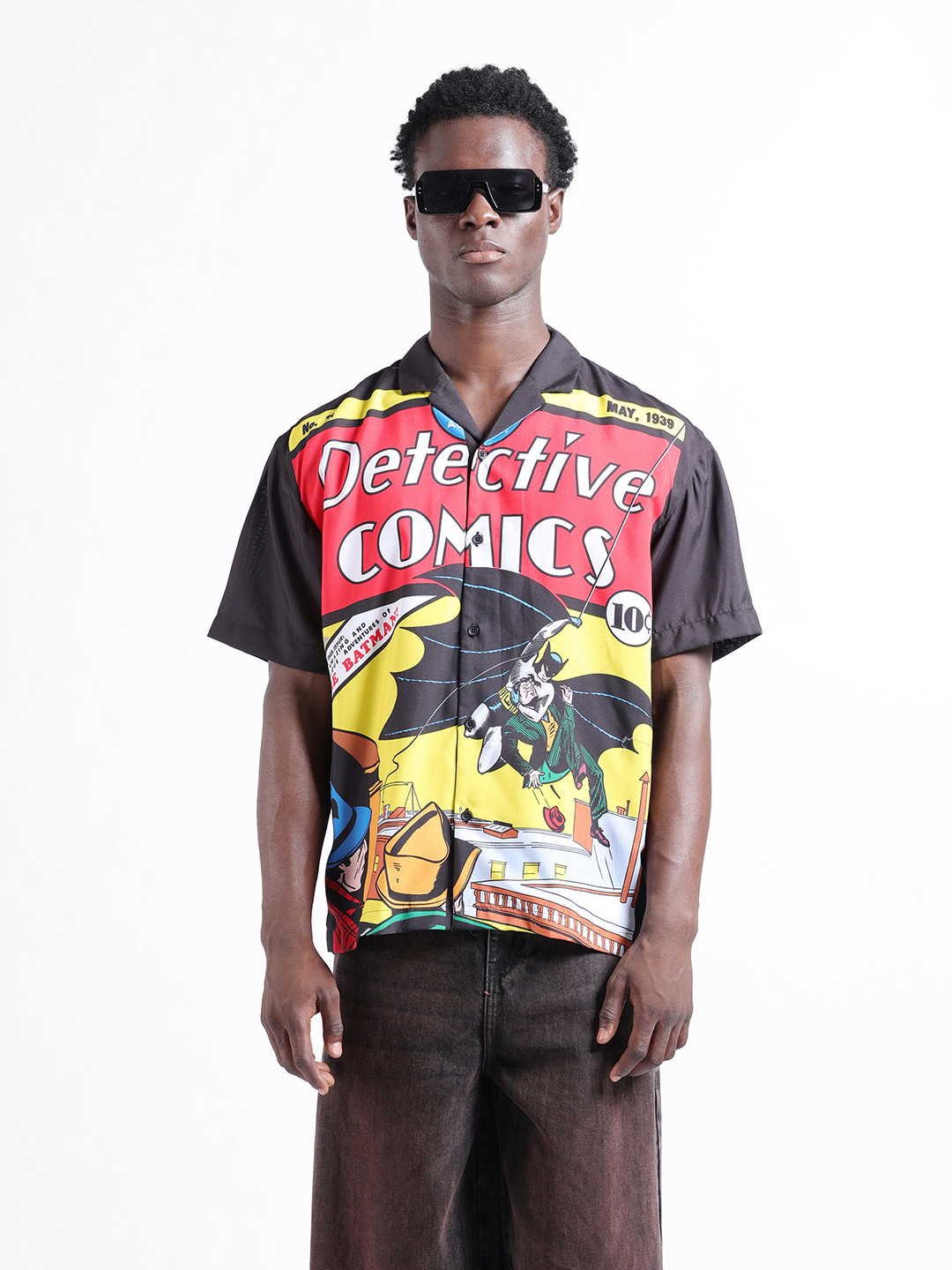 The Indian Garage Co Men Relaxed Fit Batman Printed Street Wear Shirt