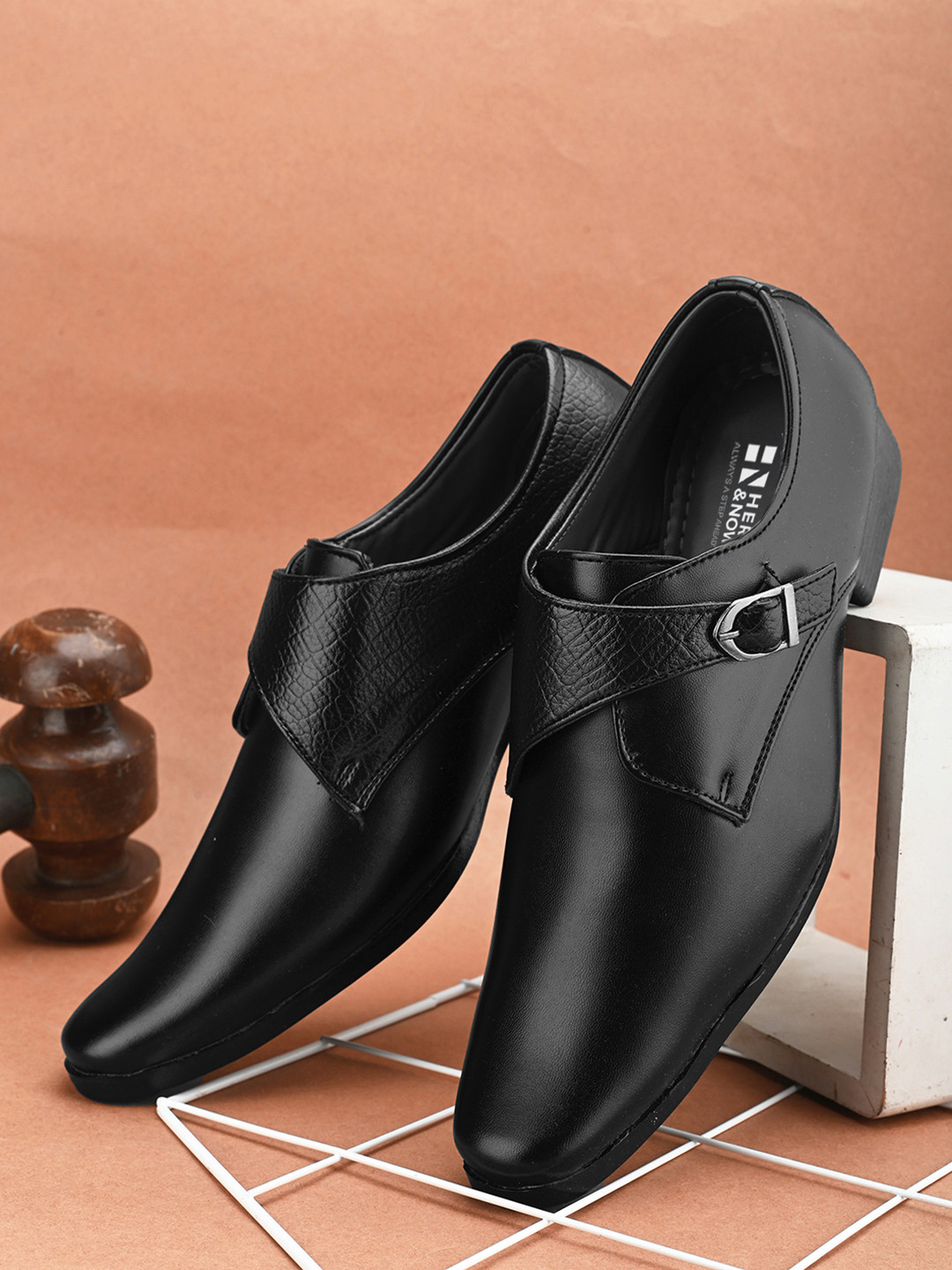 HERE&NOW Men Formal Monk Shoes