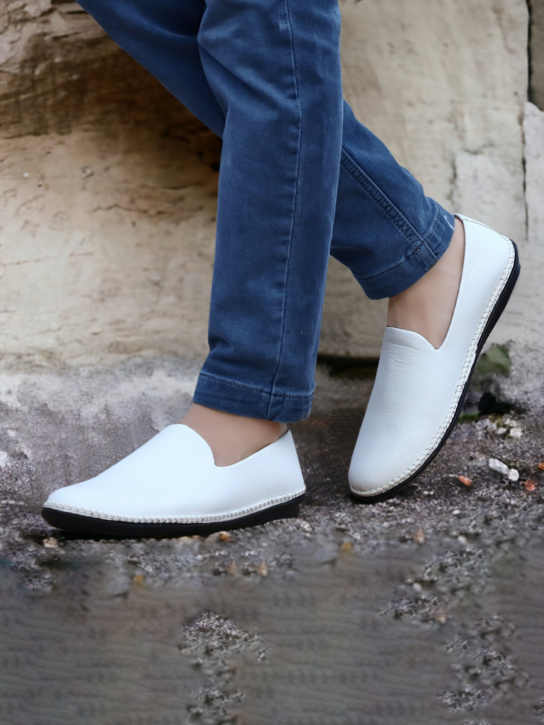 INKLENZO Men PVC Solid Slip-On Everyday Sneakers Casual Shoes