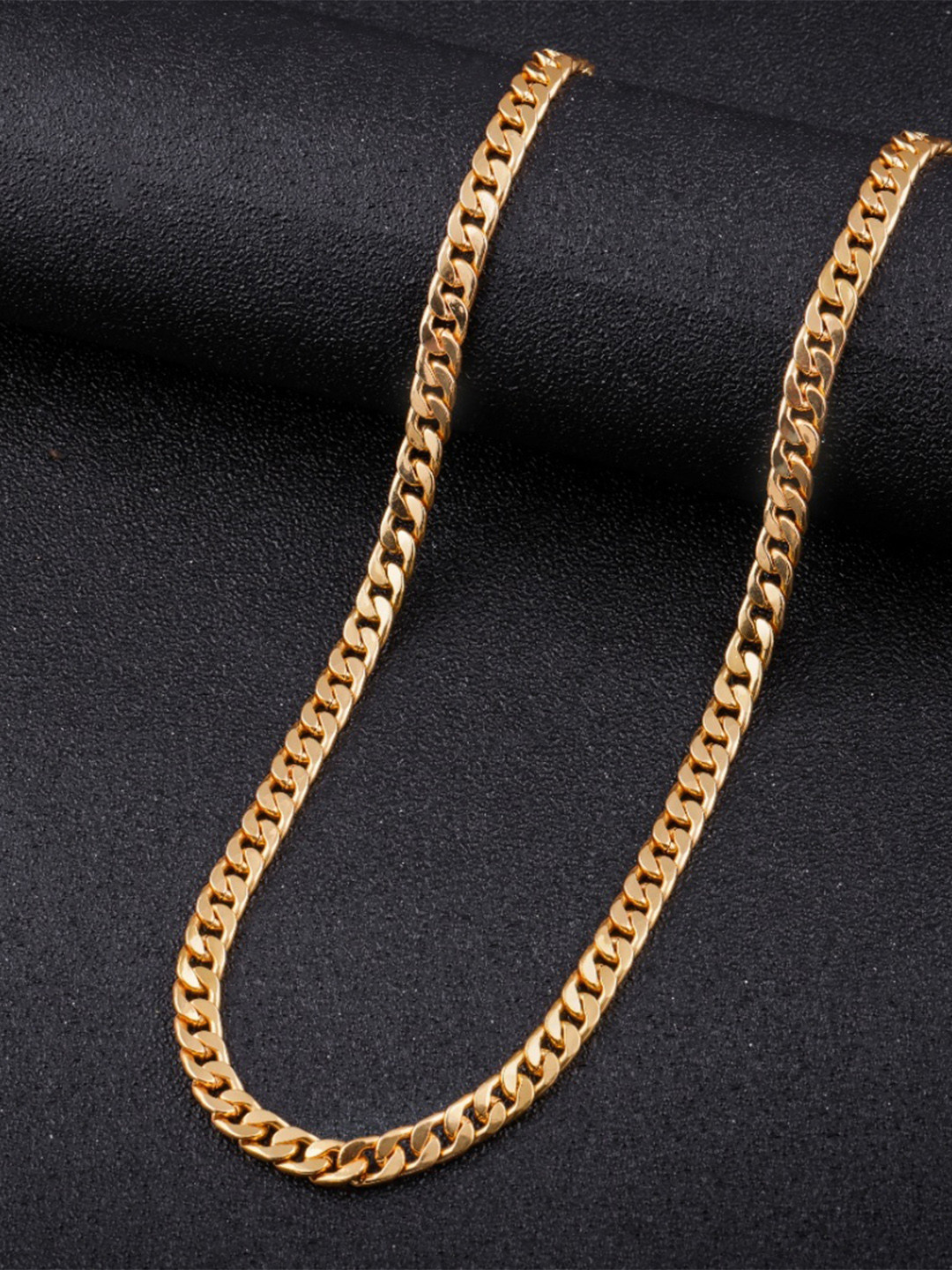 The Roadster Lifestyle Co Men Gold-Plated Curb Link Chain