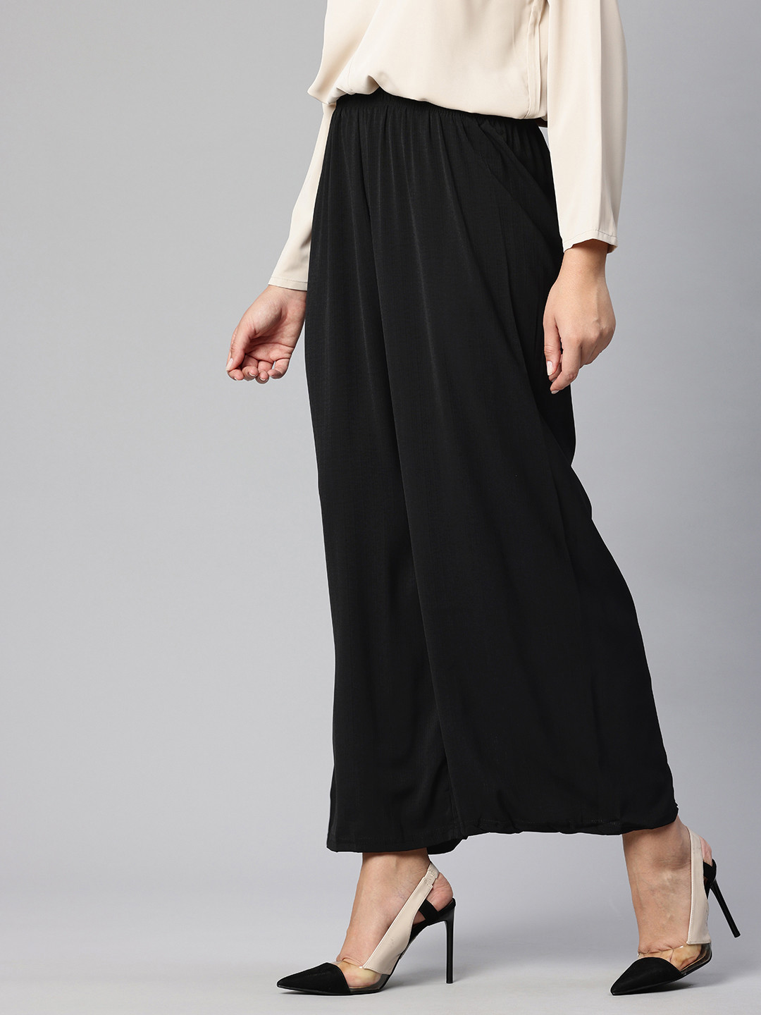 London Rag Women Wide Leg High-Rise Pleated Trousers