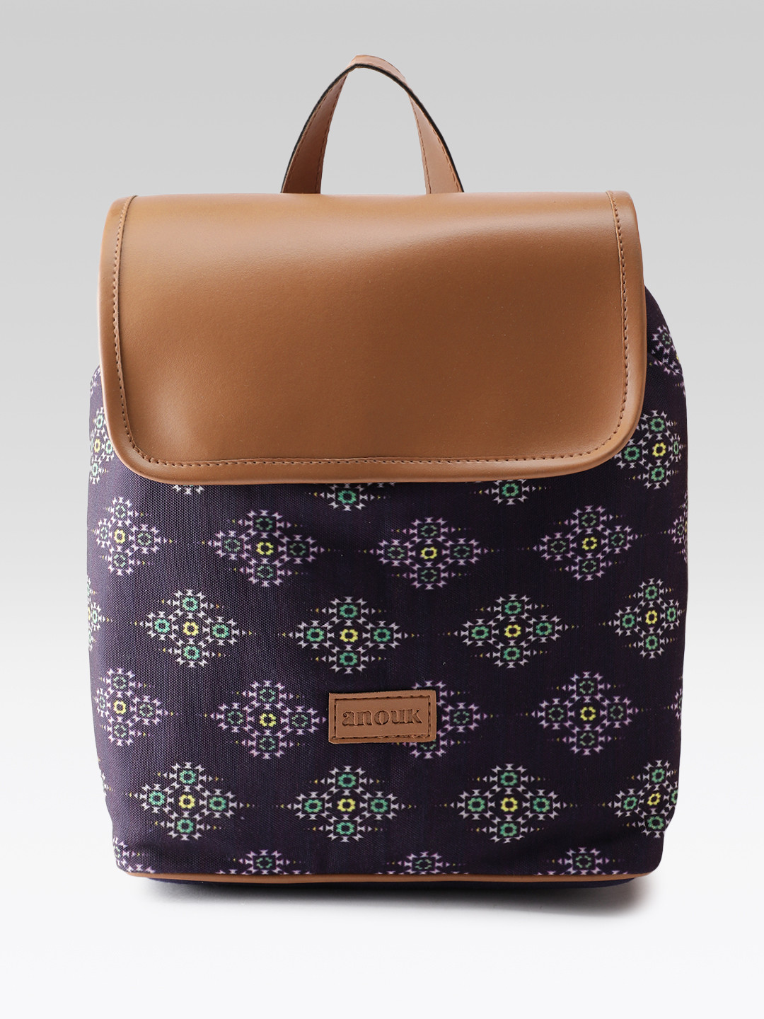 Anouk Women Printed Ethnic Canvas Backpack