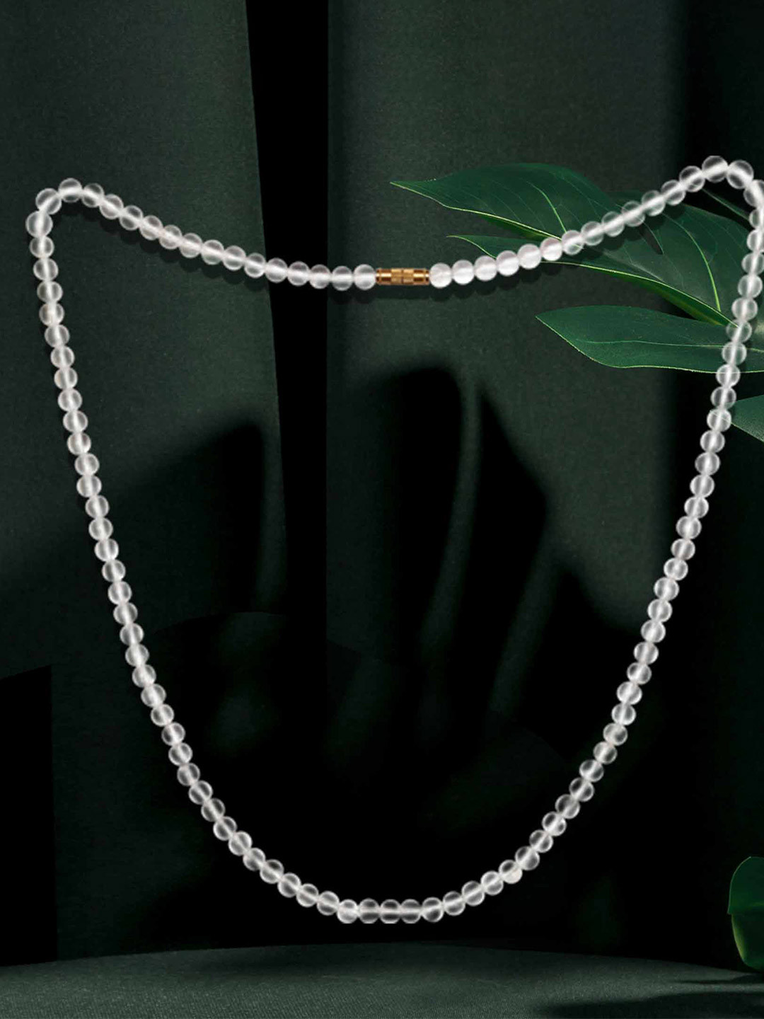 Natural Clear Quartz Mala with Certificate