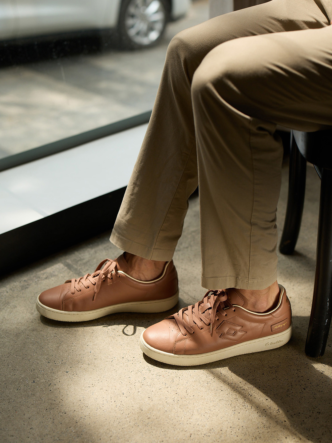 Lotto Men Autograph OG 2 Brown Leather Sneakers