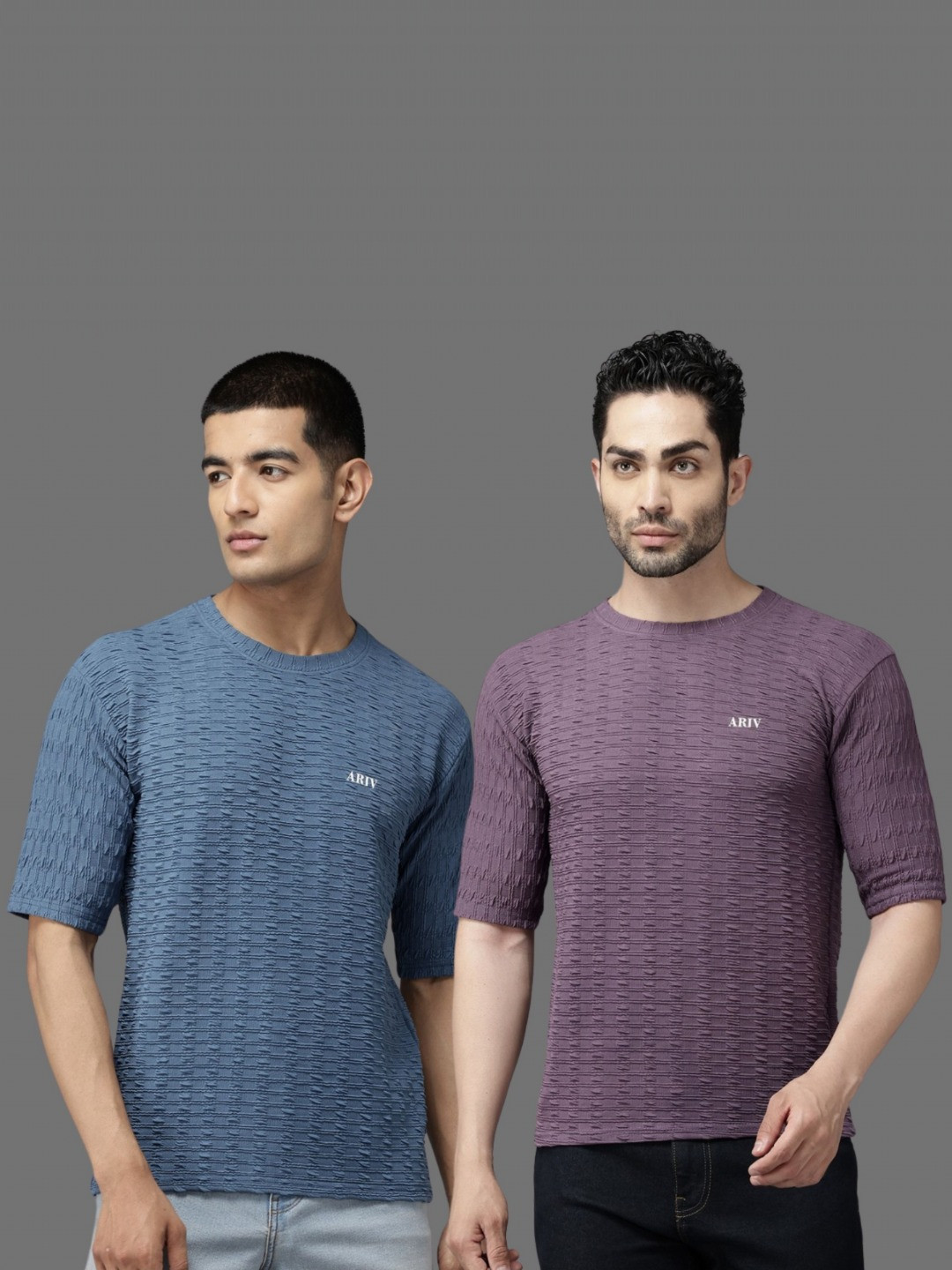 TICOSS Men Solid Regular Sleeves Round Neck Casual T-shirt (pack of 2 )
