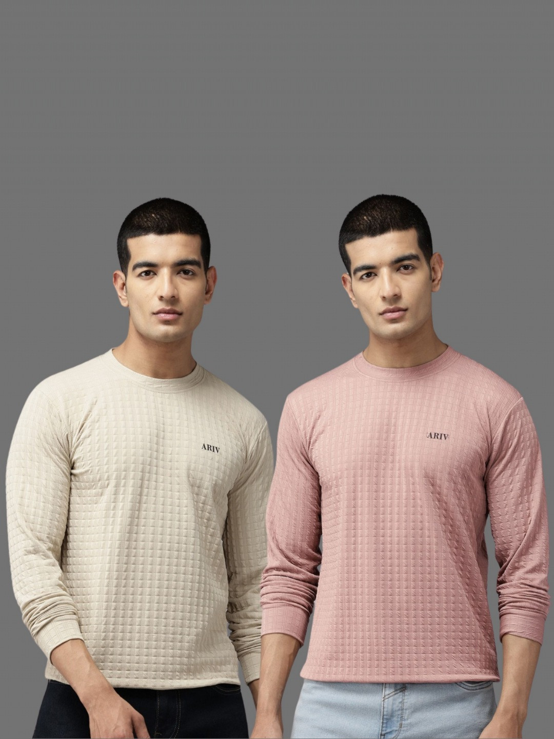 TICOSS Men Solid Regular Fit 2 T-shirt