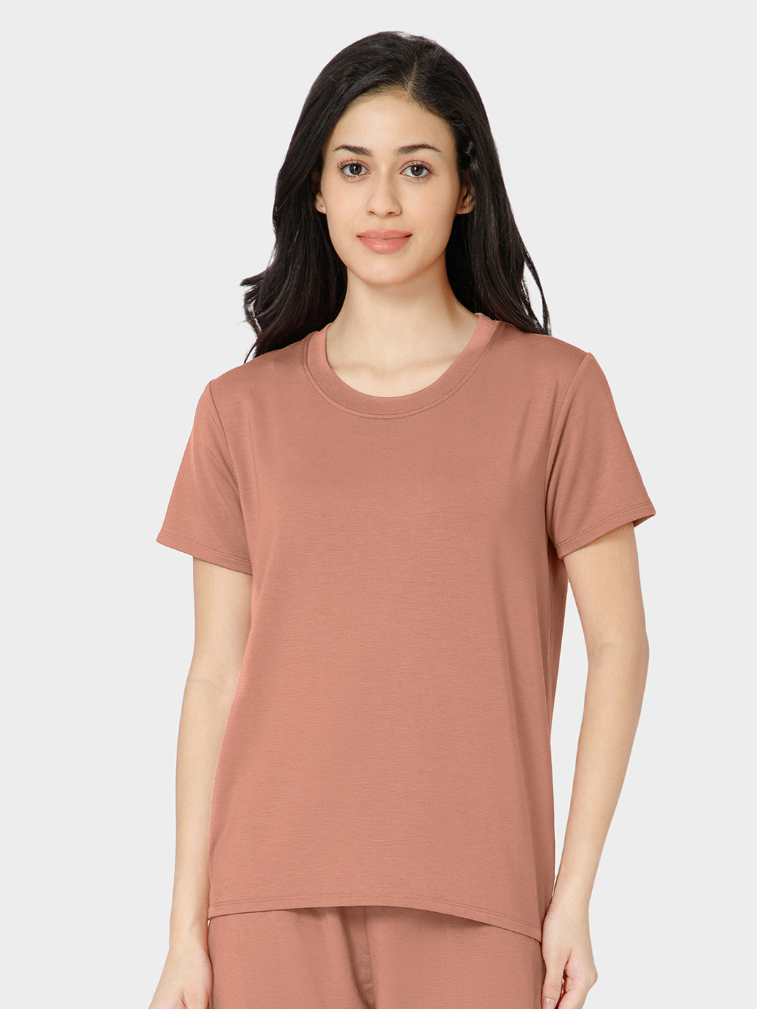 bummer Women Solid Round Neck T-shirt