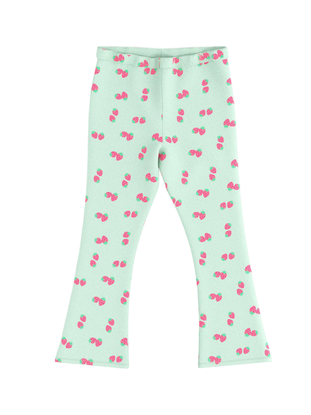 Nauti Nati Girls' Cotton All-over Strawberry Print Leggings