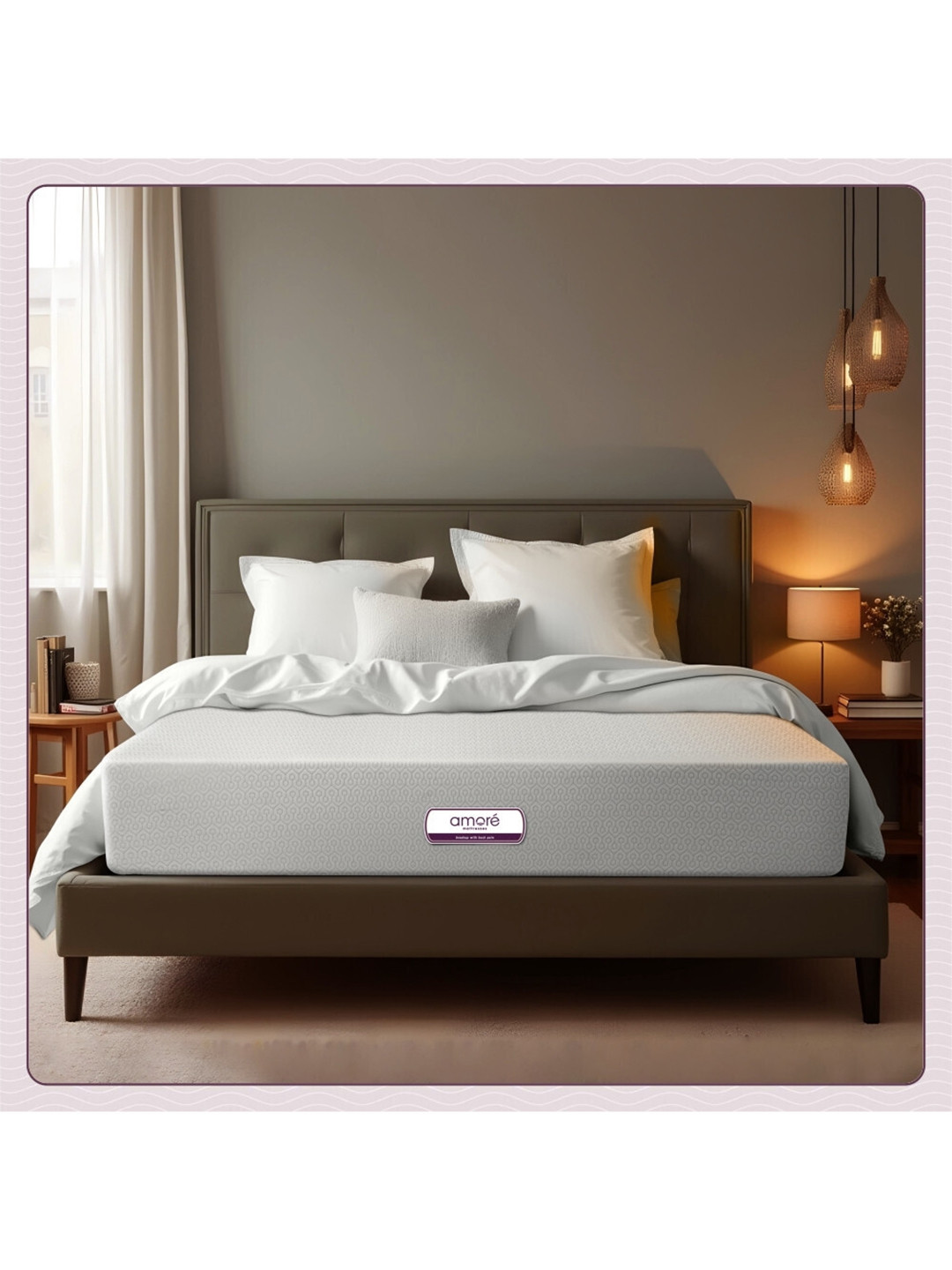 Amore Essential Orthopaedic HR Foam Mattress Double Size (78x48x5) Plush Support