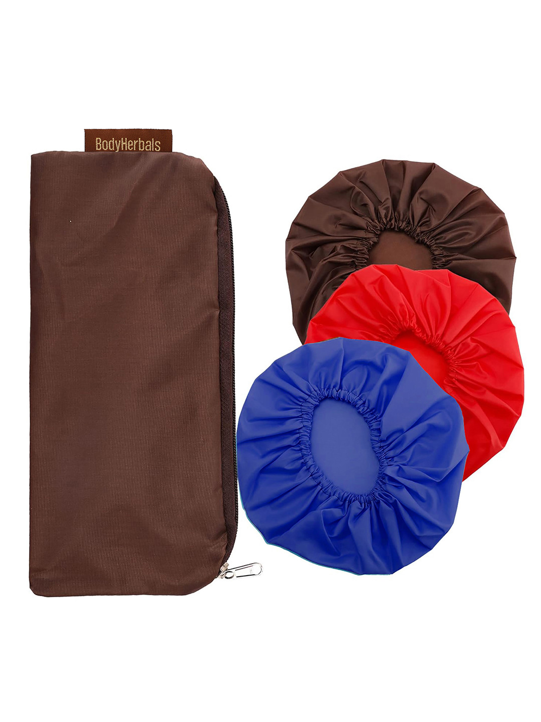 BodyHerbals Set Of 3 Reusable & Waterproof Shower Caps
