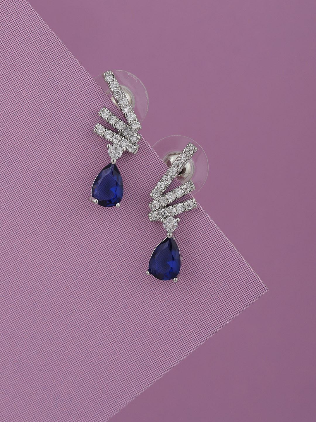DressBerry Gold Plated Dangling Pearl Earlobe Drop Earring