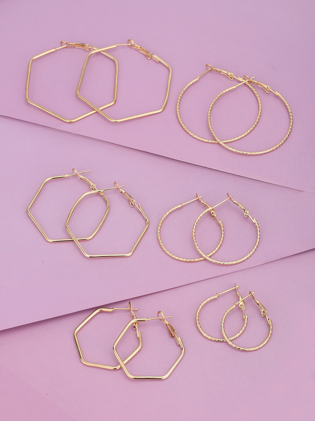 DressBerry Gold Plated Black Studded Tear Drop Shaped Fancy Drop Earring