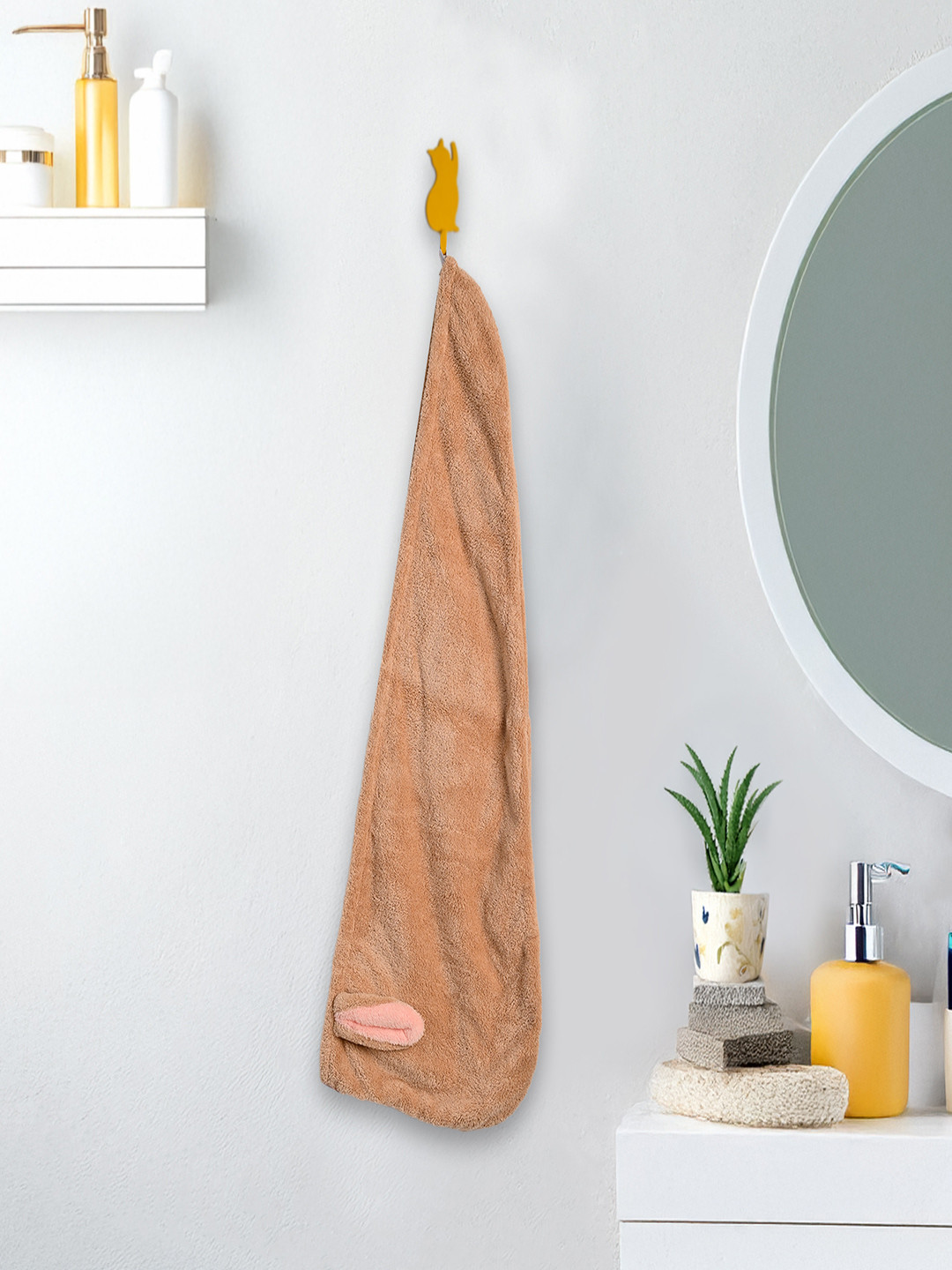 MARKET99 Beige Hair Wrap Towel