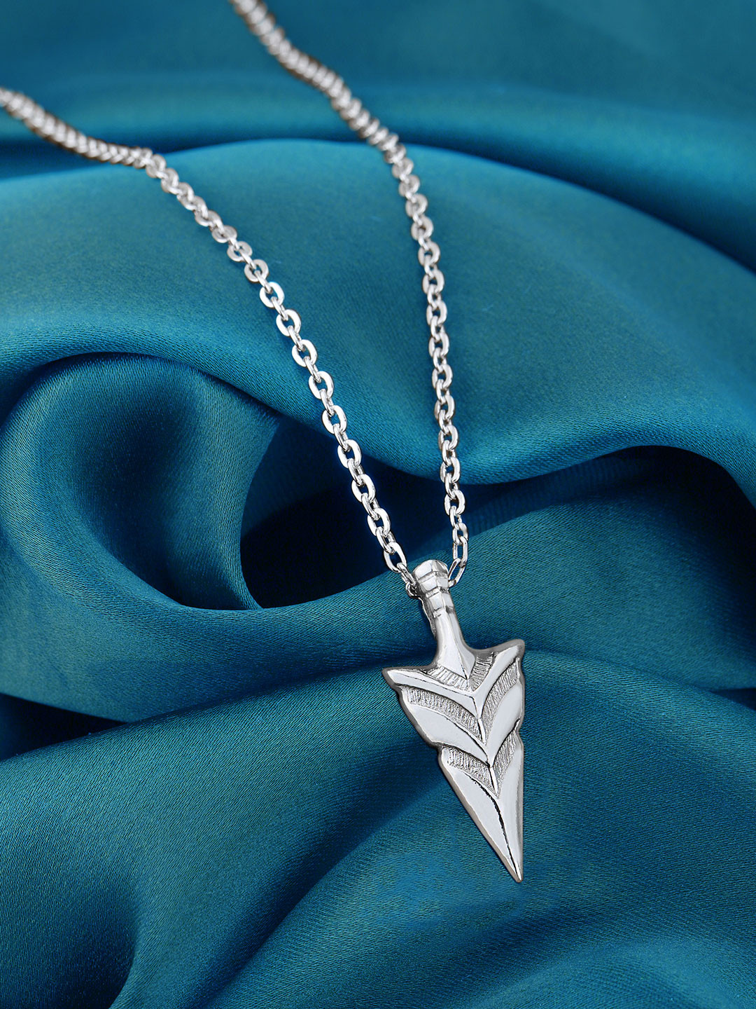 Silver Plated Arrow Pendant and Chain