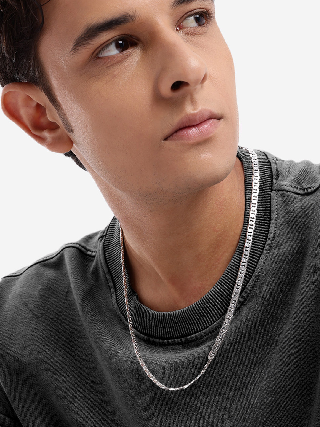 Rhodium Plated Mariner Chain