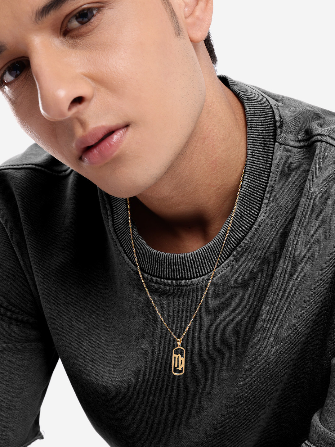 18ktGold Plated Virgo Zodiac Pendant and Chain