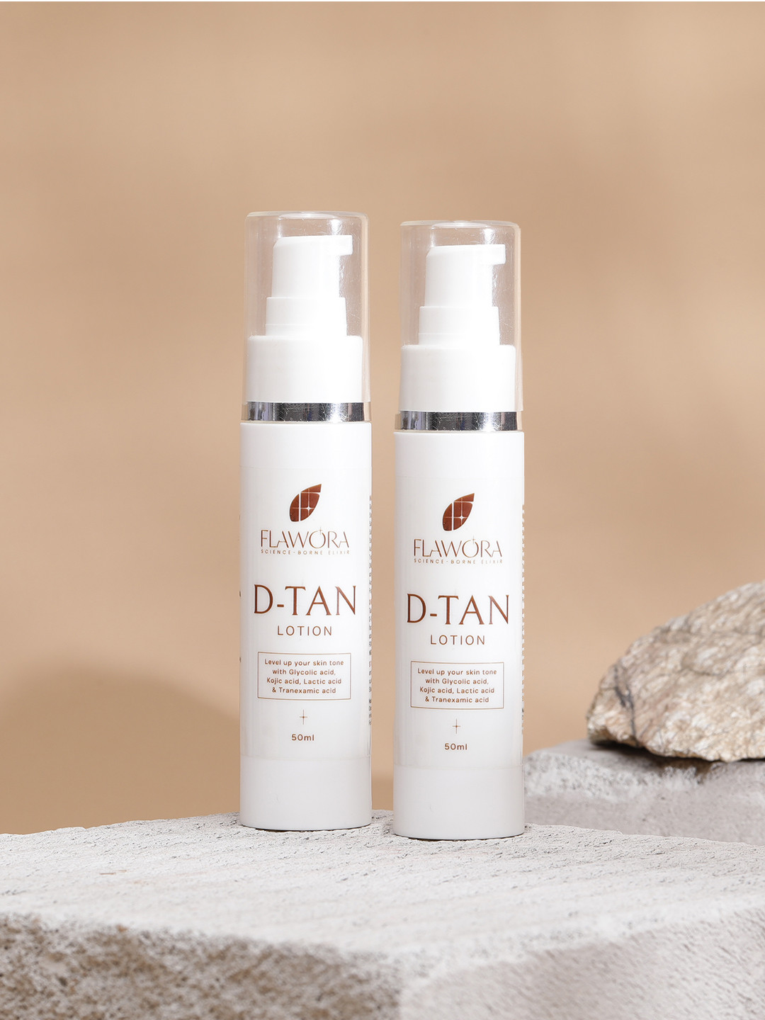 Flawora Set Of 2 D-Tan Lotion for Pigmentation,Tan Removal, Dark Spots